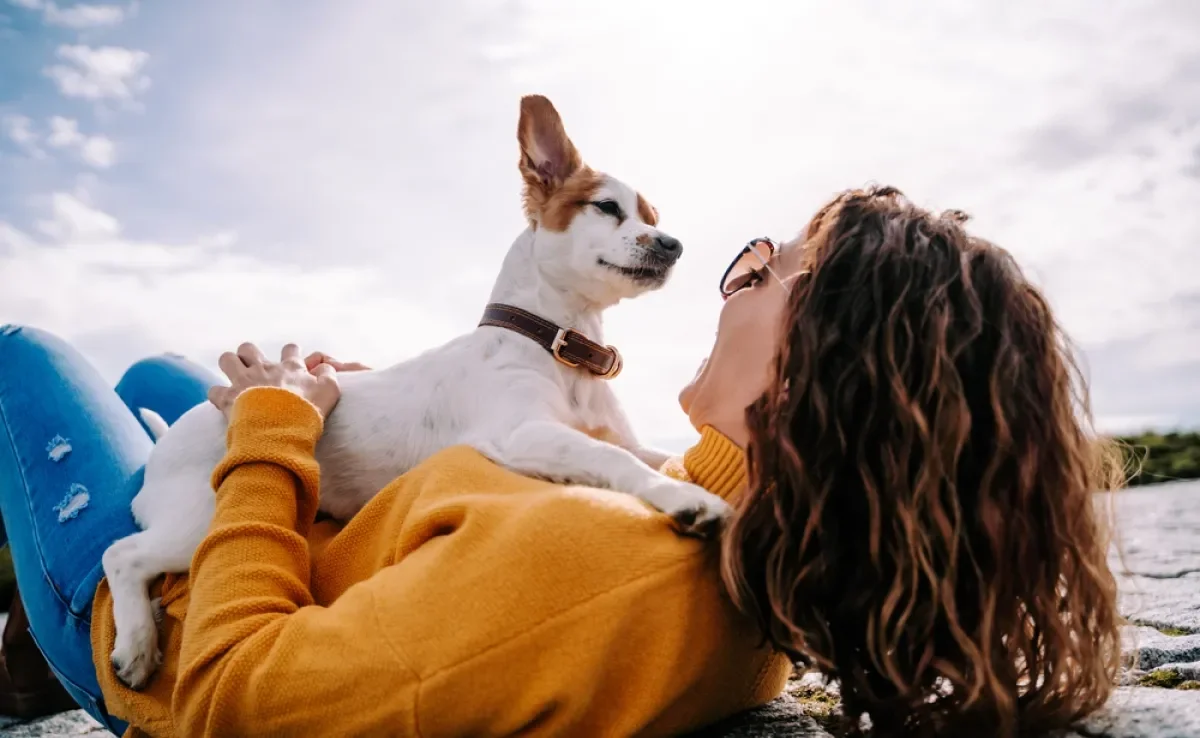 Um dos sinais que seu cachorro te ama é quando ele fica feliz em te ver!