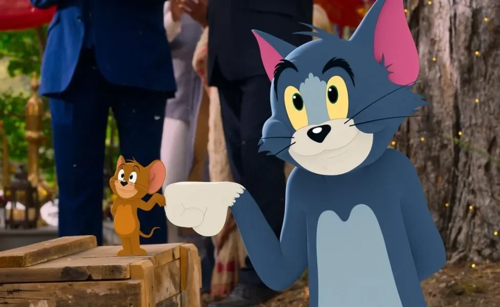 Imagem de filme dos clássicos personagens Tom e Jerry