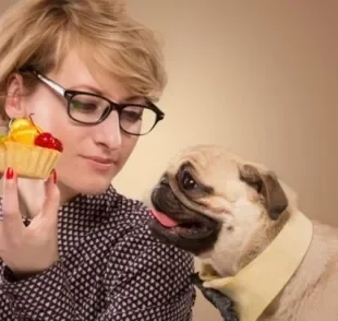 O cachorro não pode comer algumas comidas humanas, como macadâmia, cebola e alho