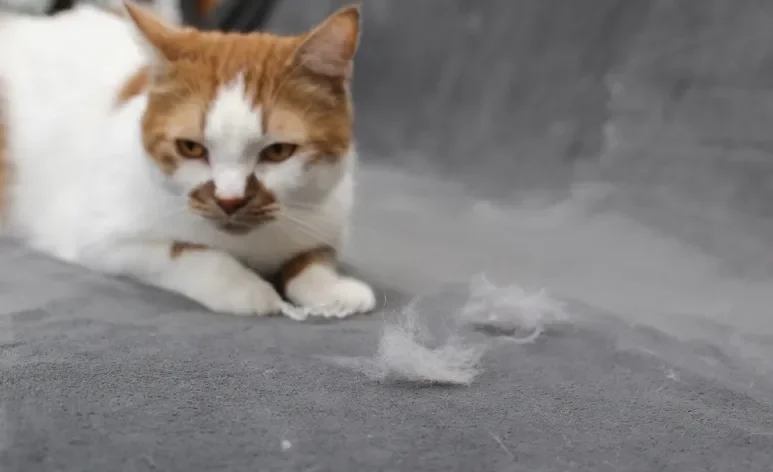 Apesar da queda de pelos em gatos ser algo normal, ele pode indicar algum problema de saúde